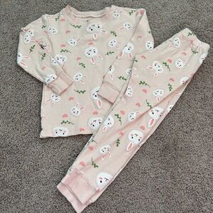 Daughter Queen Girls Pink Bunnies  PJ Set

Size 5